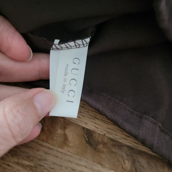 GUCCI 12 x 17.5" Brown Draw String Travel Protection/Dust Cover Bag - Picture 5 of 8